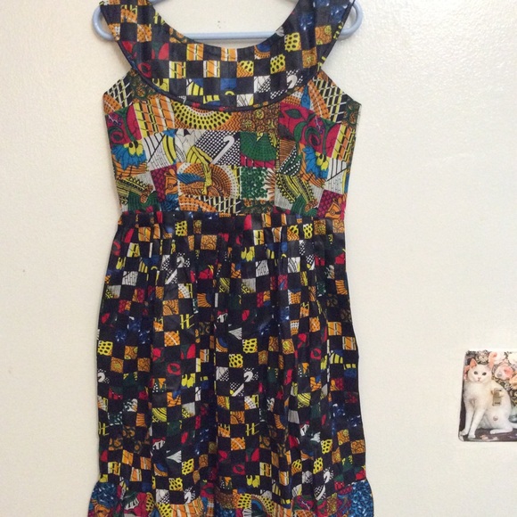 Madji Collection/African Print Dress - Picture 1 of 10
